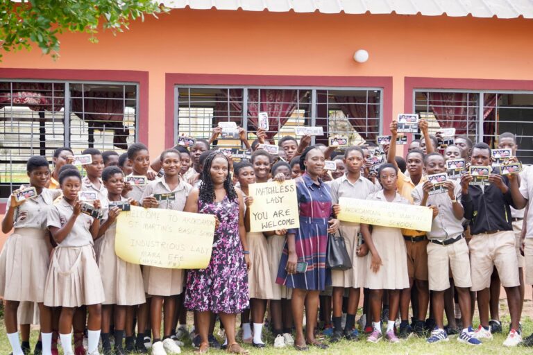 Shaping Future Generations – Mama Effe donates maths sets; water to BECE candidates.